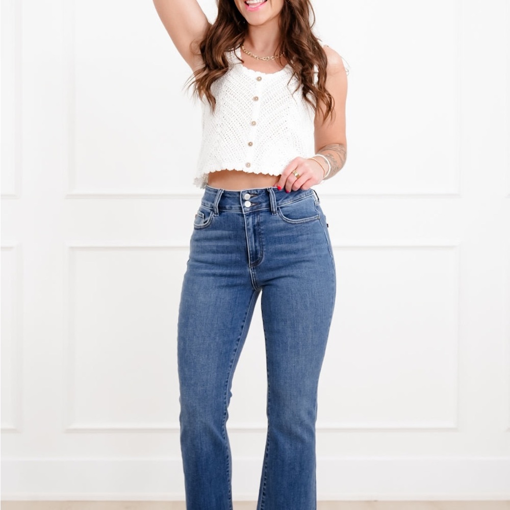 Judy Blue Women's Boot Cut Jeans in Classic Blue